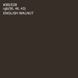 #382E28 - English Walnut Color Image